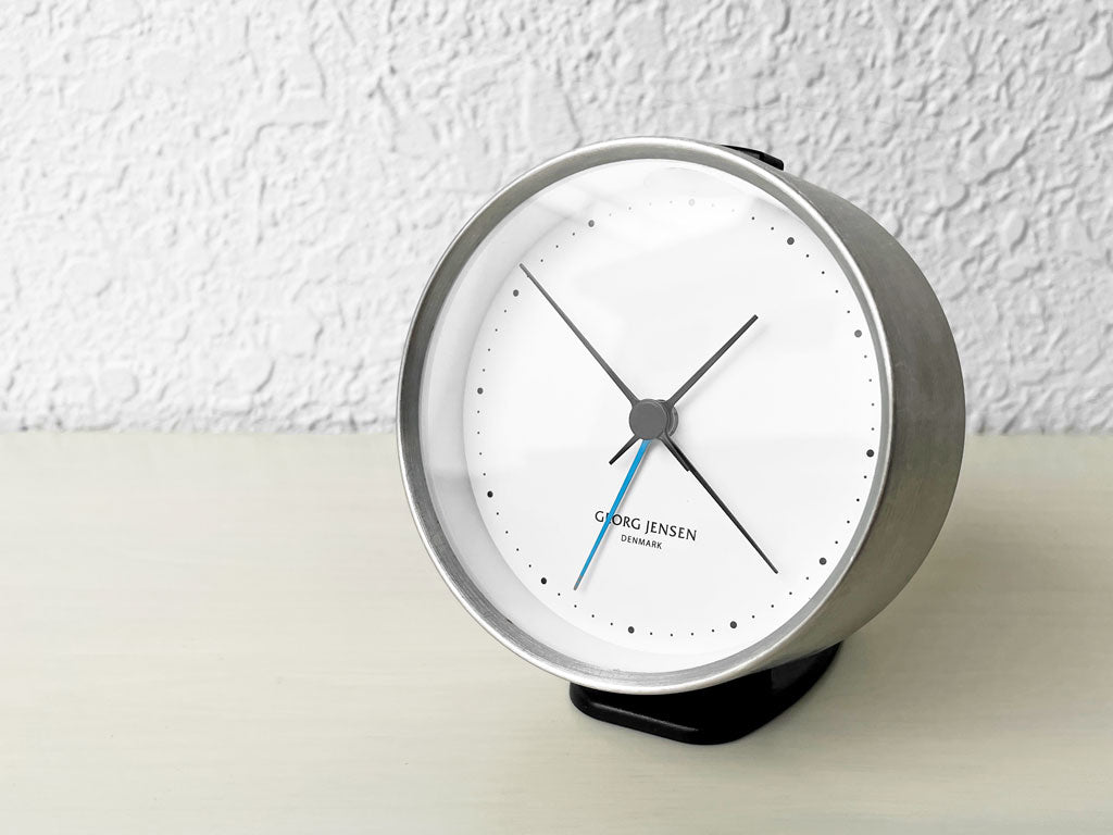 ジョージジェンセン Georg Jensen コッペル KOPPEL アラームクロック Φ10cm ヘニング・ コッペル 北欧 デンマーク 中古品 買い取りしました。