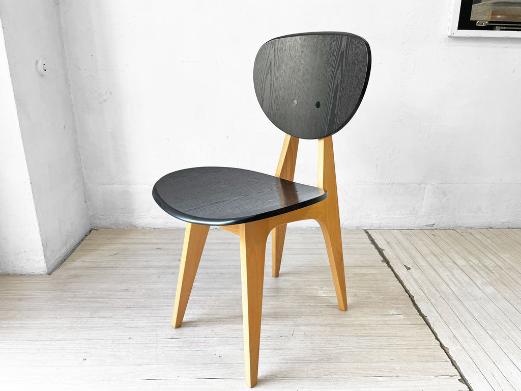 イデー IDEE ダイニングチェア DINING CHAIR ブラック 板座 食卓椅子 長大作 ジャパニーズモダン 廃番カラー 希少 中古品 買い取りしました。