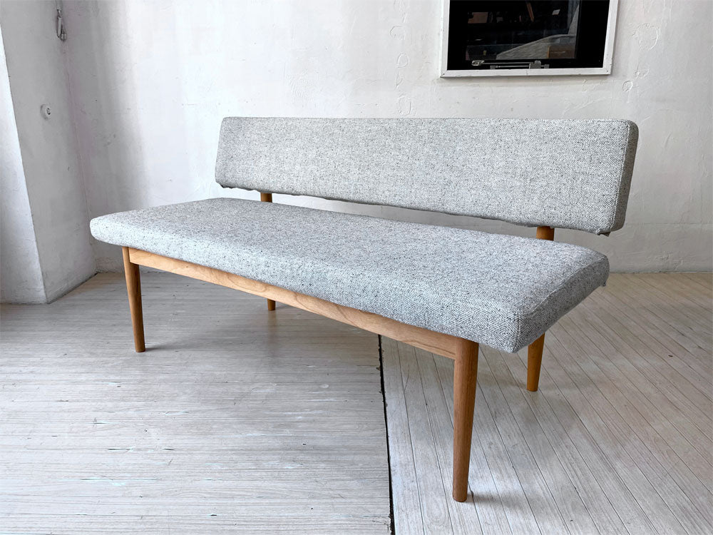 モモナチュラル MOMO Natural ブリック BRICK S BENCH バックレスト ベンチソファ アルダー材 無垢材 中古品 買い取りしました。