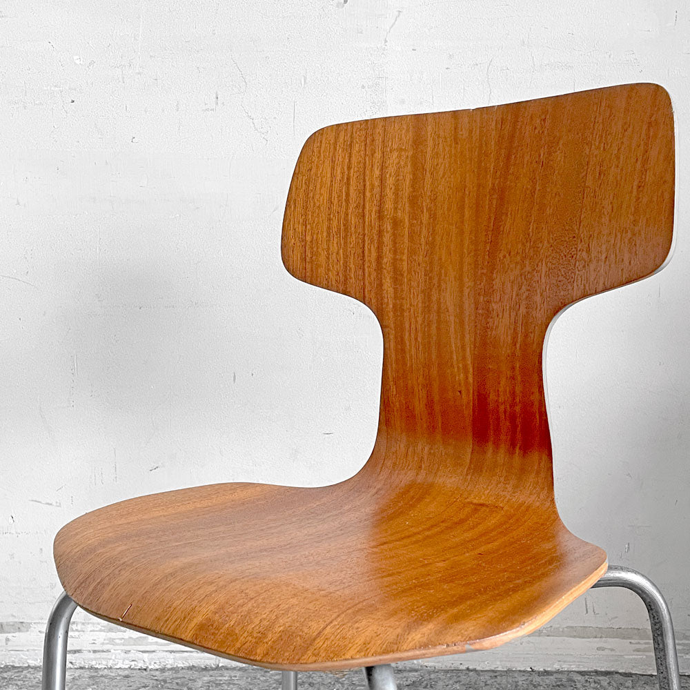 フリッツハンセン Fritz Hansen FH3123 Tチェア T Chair Kids キッズチェア チーク材 アルネ・ヤコブセン ビンテージ ～一つの小学校から世界中へ～