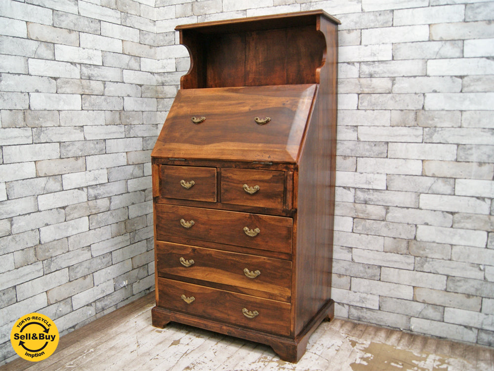オールドメゾン old maison ライティングビューロー デスク アジアンチーク ビンテージスタイル  中古品 買い取りしました。