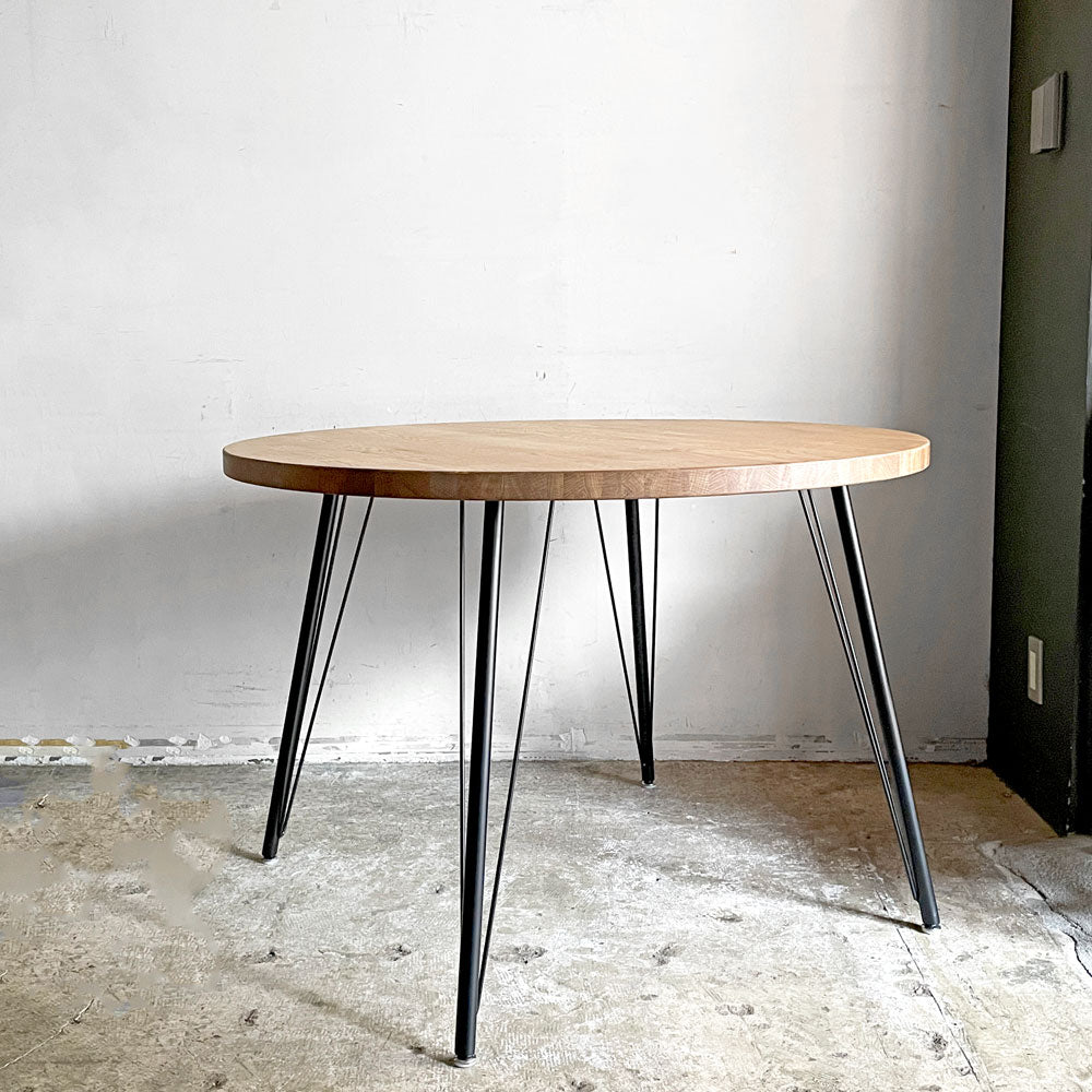 【自由が丘店】クラッシュゲート CRASH GATE ノットアンティークス knot antiques フランク FRANK ダイニングテーブル ラウンド オーク材買取させていただきました。