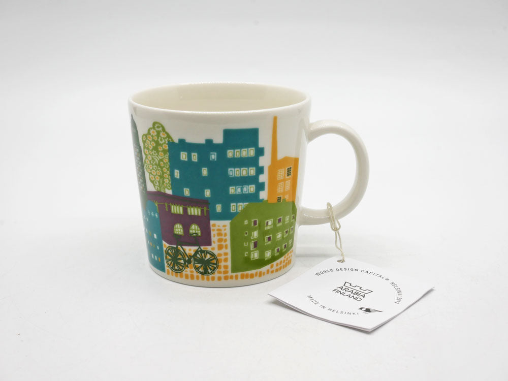 アラビア ARABIA ホームタウンマグ Hometown Mug ダウンタウン downtown ミーラ・ズカレ Miira Zukale 2012年 ヘルシンキ フィンランド 北欧食器 廃番 中古品 買い取りしました。