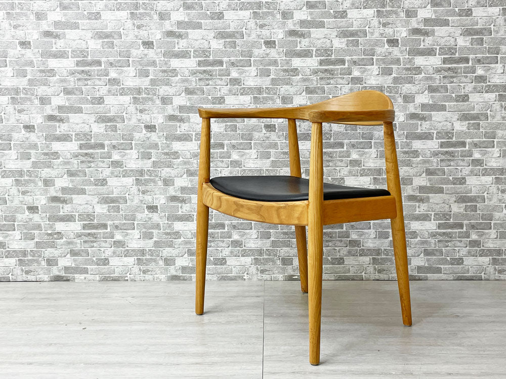 ザ・チェア The Chair リブロダクト品 アッシュ材 PVCレザー ハンス・J・ウェグナー Hans・J・Wegner 中古品 買い取りしました。