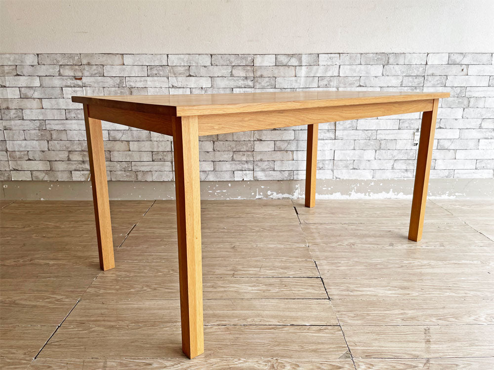 無印良品 MUJI オーク材 無垢集成材 ダイニングテーブル ナチュラル W140cm 廃番 希少  中古品 買い取りしました。