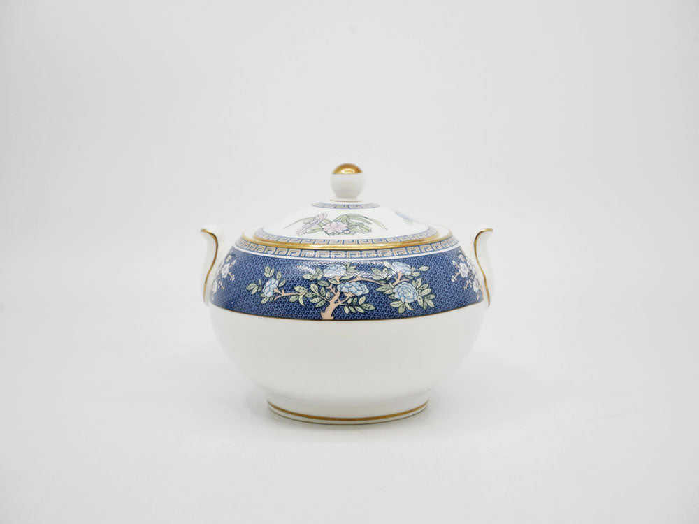 ウェッジウッド WEDGEWOOD ブルーサイアム BLUE SIAM シュガーポット ボーンチャイナ 金彩 廃番 英国食器 中古品 買い取りしました。