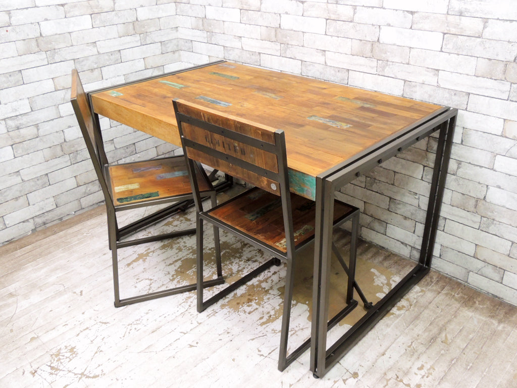 ディーボディ d-Bodhi フェルム FERUM ダイニングテーブル＆チェア2脚 インダストリアル アスプルンド ASPLUND 取扱 中古品 買い取りしました。