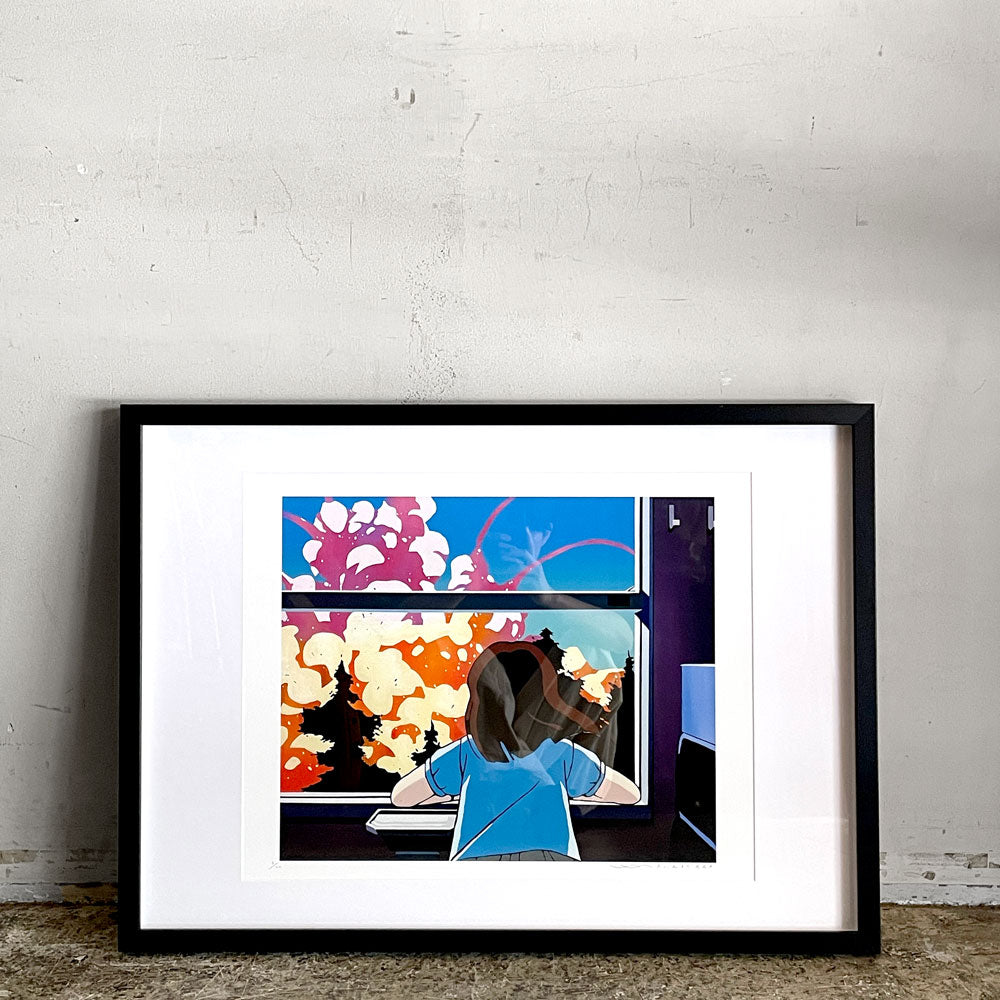 【自由が丘店】斉木駿介 たぶんまだ大丈夫 エディション20 サインあり 72×52 額装品 現代美術 買取させていただきました。