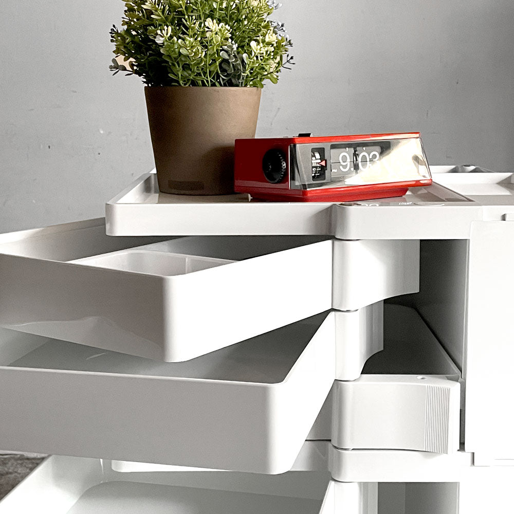 ビーライン B-LINE ボビーワゴン Boby Wagon 3段5トレイ ホワイト インナートレイ付き ジョエ・コロンボ イタリア ミッドセンチュリー  MoMA ～ これさえあれば安心！ ～