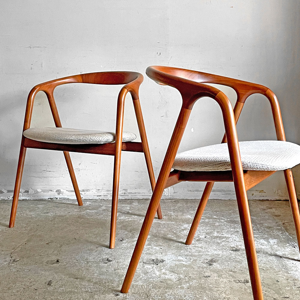 アルフレックス arflex ジェイケー JK アームチェア ダイニングチェア 倉本 仁 ブラックウォールナット ～軽やかな心地よさ～