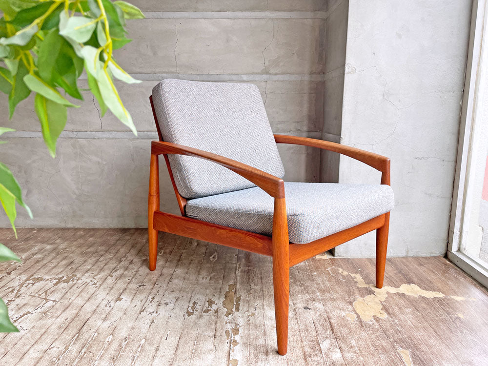 マグナスオルセン Magnus Olesen モデル121 Model.121 ペーパーナイフチェア イージーチェア カイ・クリスチャンセン チーク材 デンマーク 北欧ビンテージ 中古品 買い取りしました。