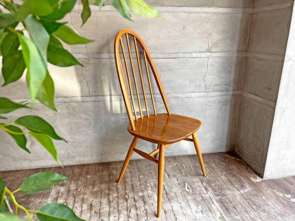 アーコール Ercol クエーカーチェア ダイニングチェア エルム×ビーチ材 ナチュラル UKビンテージ 英国家具 中古品 買い取りしました。