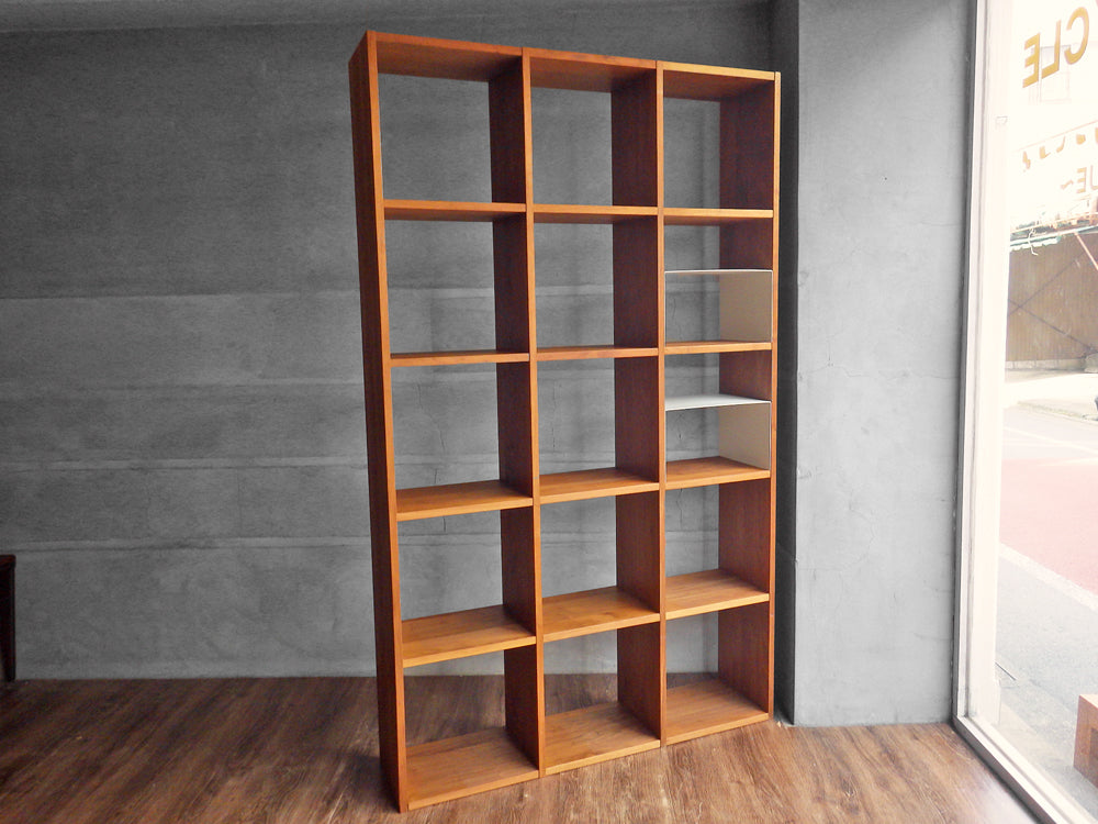 無印良品 MUJI スタッキングシェルフ 3×5 ウォールナット コの字棚付き 収納家具 ナチュラルモダン 合計定価:56,880円 現状 中古品 買い取りしました。