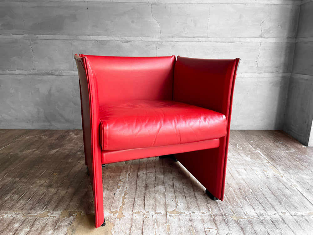 カッシーナイクスシー Cassina ixc ウィスキー 402 WISKEY 1Pソファ レッド 本革 マリオ・ベリーニ MARIO BELLINI シンプルモダン 中古品 買い取りしました。