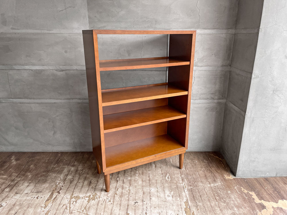 カリモク60+ karimoku60+ シェルフ 本棚 ウォールナットカラー 可動棚板2枚 ミッドセンチュリーモダン 中古品 買い取りしました。