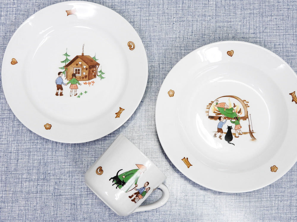 アラビア ARABIA ヘンゼル&グレーテル キッズ マグカップ & プレート & ボウル 3点セット ビンテージ 北欧食器  中古品 買い取りしました。