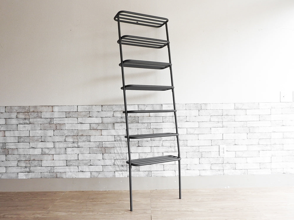デュエンデ DUENDE ウォールラック WALL RACK 壁掛け シェルフ 7段 スチール グレー H180cm SEMPRE取扱い 定価:\30,800- 中古品 買い取りしました。