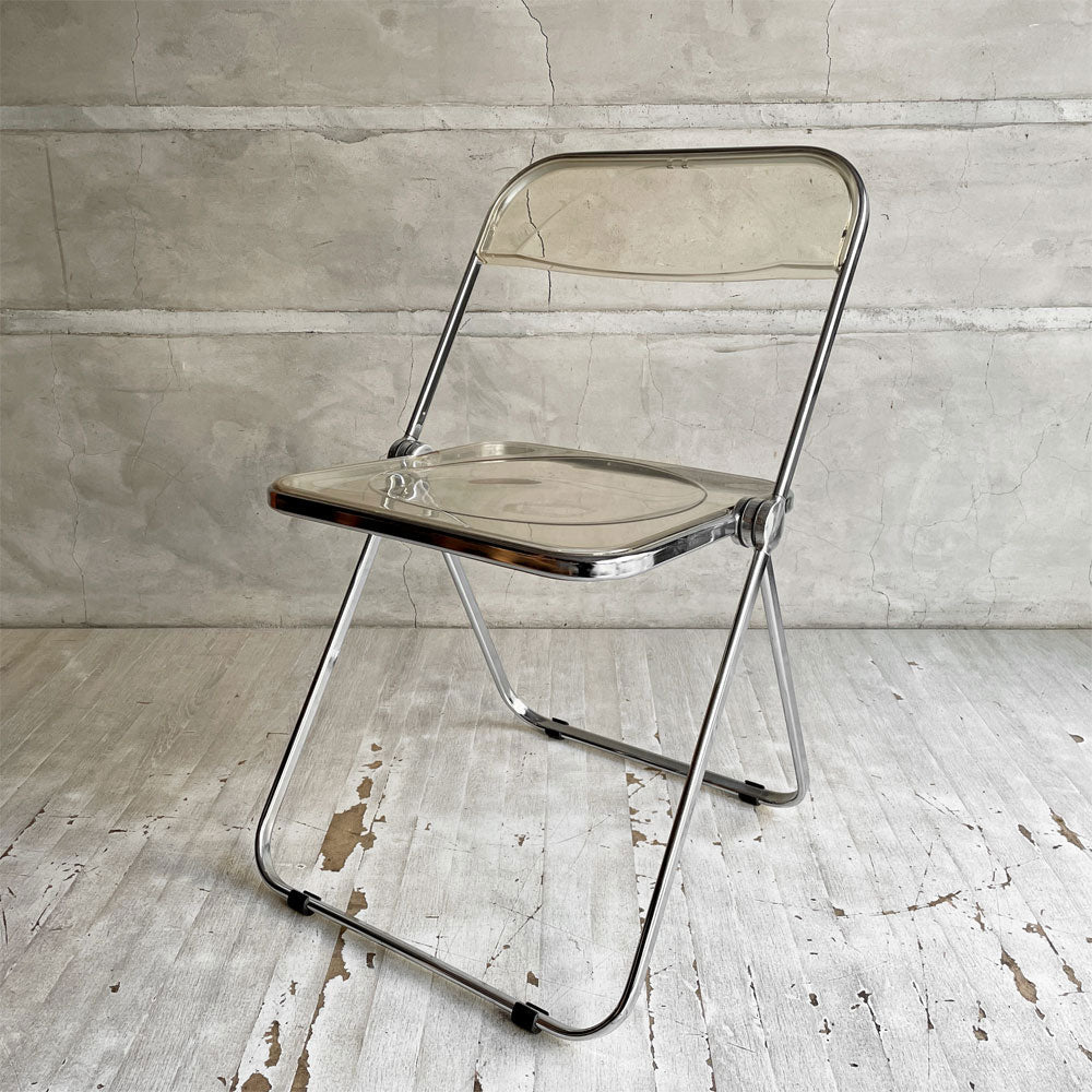 【学芸大学店】アノニマカステッリ ANONIMA CASTELLI プリアチェア PLIA チェア クリア クロームフレーム ジャンカルロ・ピレッティ Giancarlo Piretti イタリア  買取させていただきました。