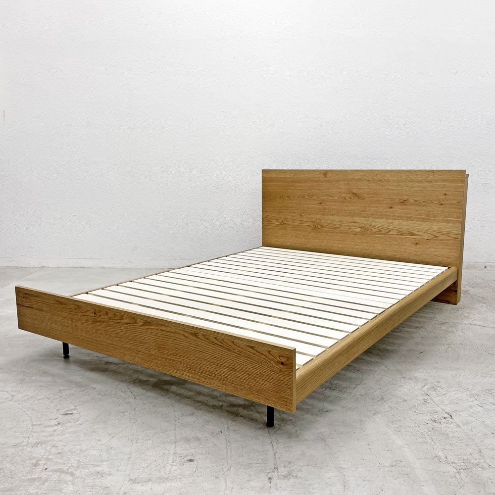 【登戸BASE店】クラッシュゲート CRASH GATE ノットアンティークス Knot antiques グーリス Goolis ベッドフレーム ダブルサイズ スノコ仕様 ホワイトオーク材 関家具 買取させていただきました。