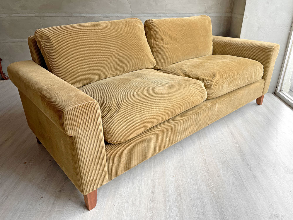 トラックファニチャー TRUCK FURNITURE FKソファ FK SOFA 3P F-21 グリーン コーデュロイ 定価\476,300- 中古品 買い取りしました。