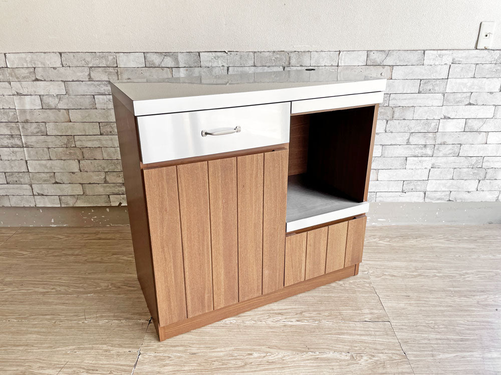 ウニコ unico ストラーダ STRADA キッチンカウンター ステンレス アッシュ材 W90cm 廃番 中古品 買い取りしました。