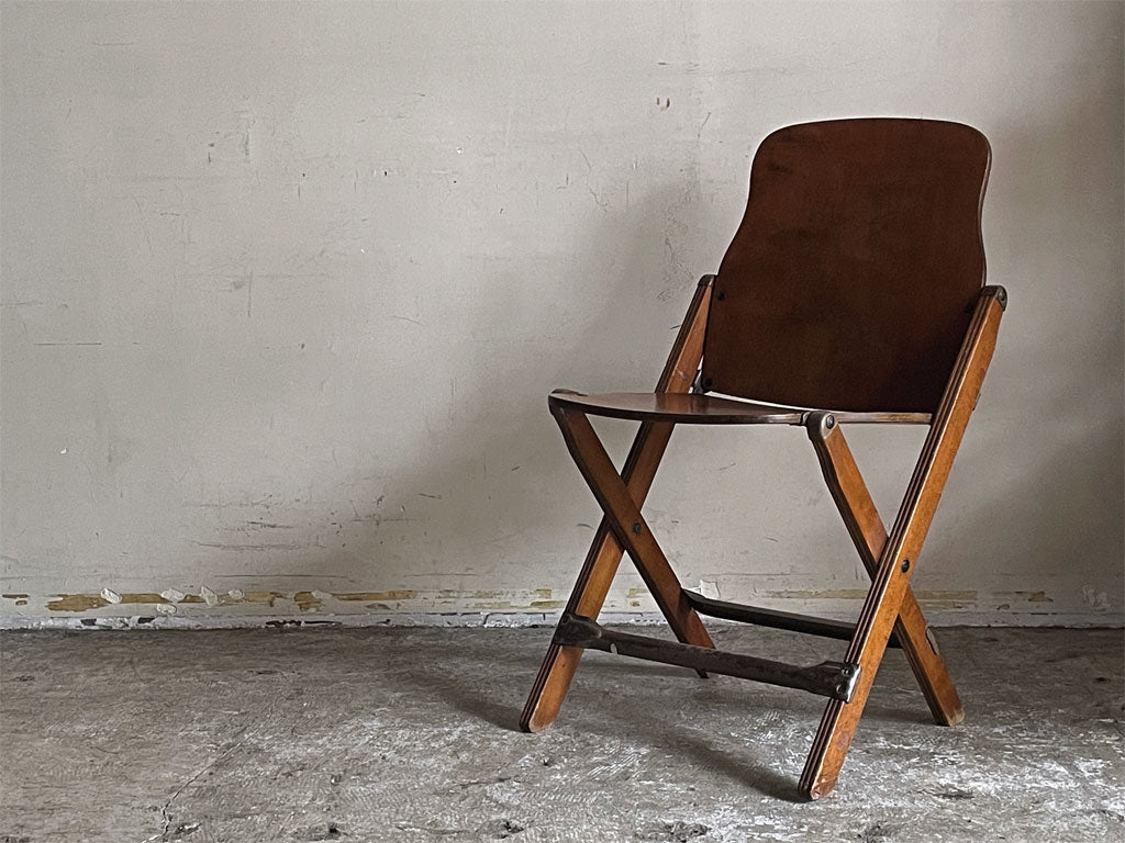 アメリカンシーティングカンパニー AMERICAN SEATING COMPANY フォールディングチェア 折り畳み USビンテージ インダストリアル 中古品 買い取りしました。