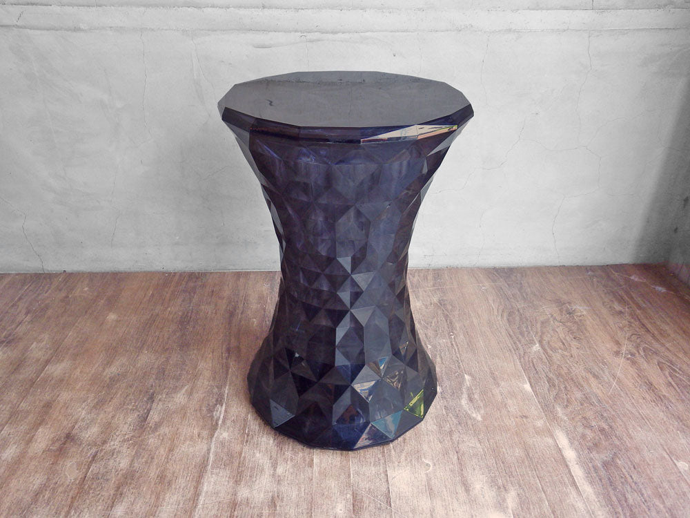 カルテル Kartell ストーン STONE スモーク スツール サイドテーブル Φ30cm マルセル・ワンダース Marcel Wanders イタリア 定価￥35,100- 中古品 買い取りしました。