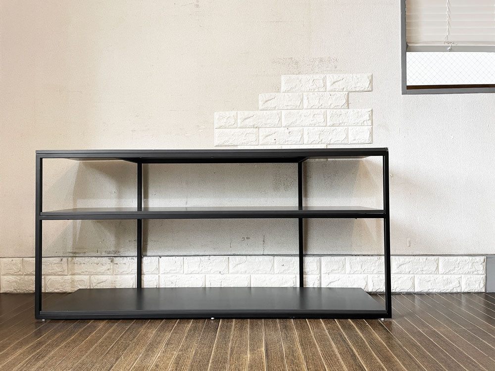 ボーコンセプト BoConcept ボルドー BORDEAUX コンソールテーブル ローボード オープンシェルフ チャコールグレー 3段 W125cm 北欧モダン 定価￥87,900-  中古品  買い取りしました。