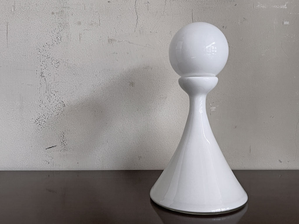 北欧ビンテージ Scandinavian Vintage Coan×Ball ガラス フラワーベース オブジェ ホワイト 中古品 買い取りしました。