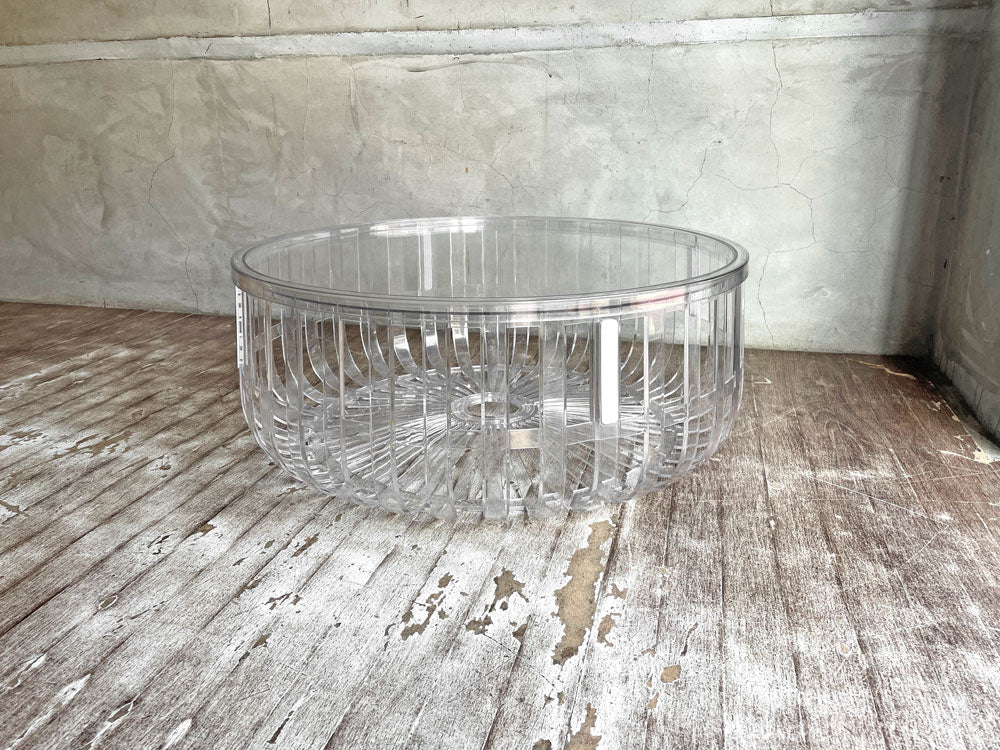 カルテル Kartell パニエ PANIER バスケットテーブル ローテーブル リビングテーブル クリスタル マガジンラック ポリカーボネート 中古品 買い取りしました。