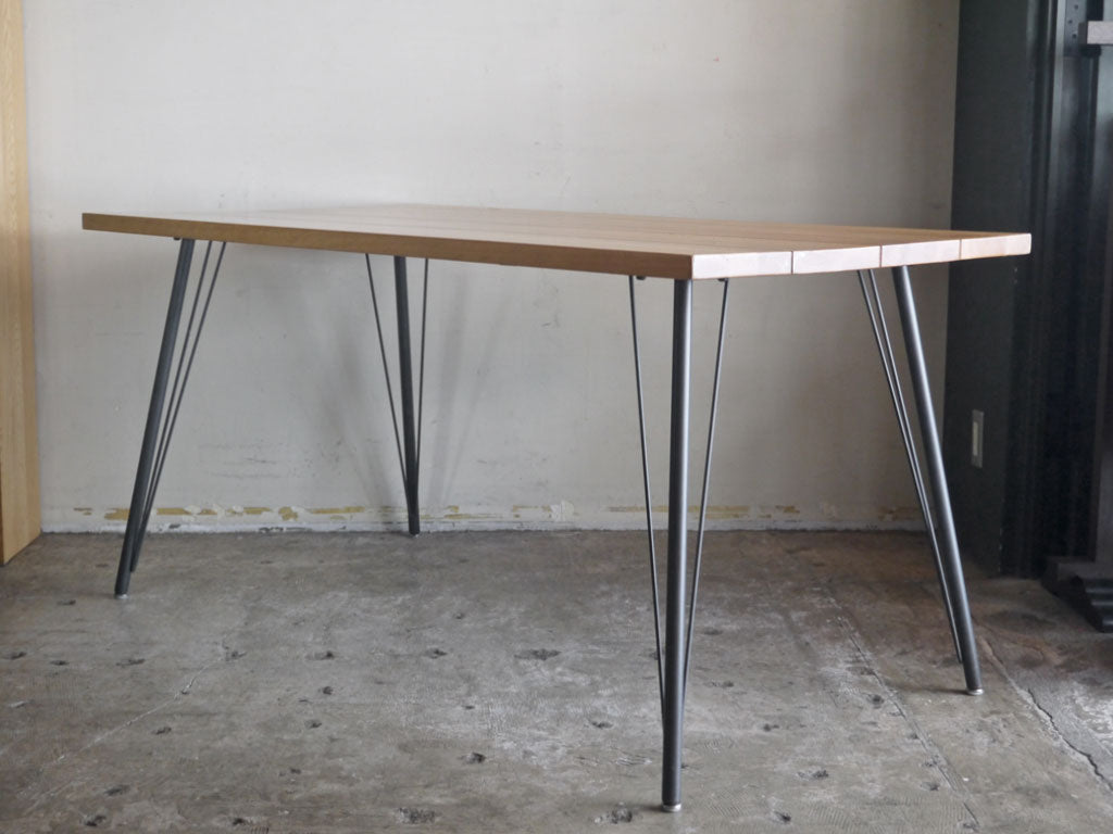 クラッシュゲート CRASH GATE ノットアンティークス Knot antiques フランク3 FRANK3 ダイニングテーブル オーク無垢材 アイアン W152cm 中古品 買い取りしました。