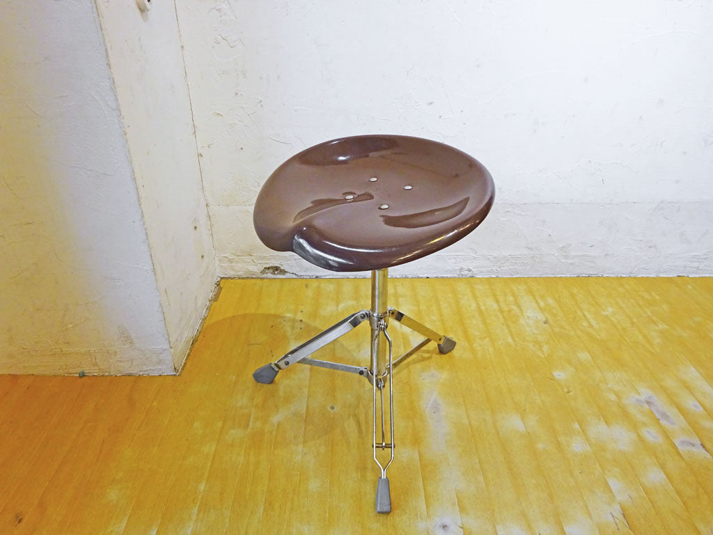 ダルトン DULTON X2 ビートスツール BEAT STOOL ブラウン クローム 昇降式 フォールディング 中古品 買い取りしました。