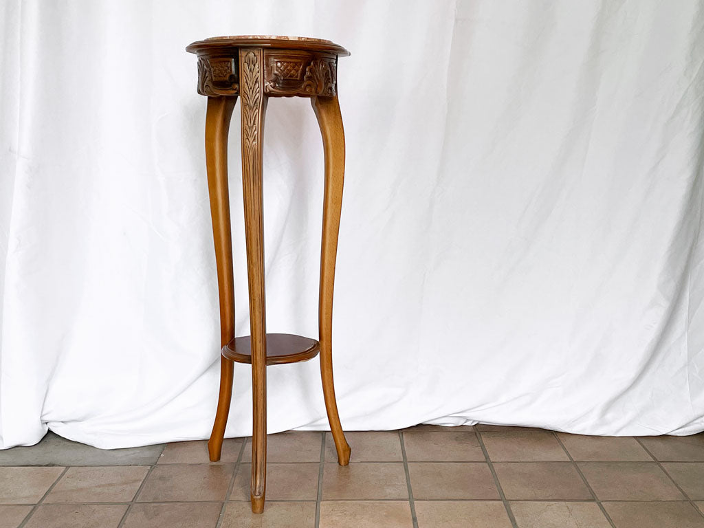 ヨーロピアンクラシカル European Classical 花台 コンソールテーブル 大理石 猫脚 H98cm イタリア アンティークスタイル 中古品 買い取りしました。
