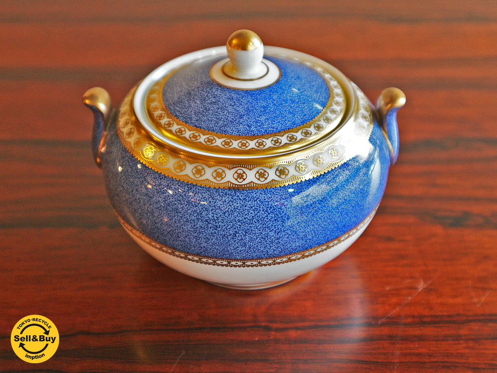 ウェッジウッド WEDG WOOD ユーランダーパウダー ブルー シュガーポット  買い取りしました。