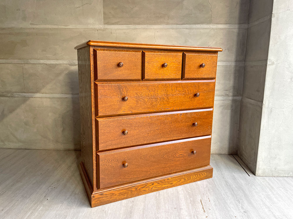 三越ブルージュ Brugge ナラ無垢材 チェスト 4段 6杯 三越家具 英国カントリースタイル ヨーロピアンクラシカル 中古品 買い取りしました。