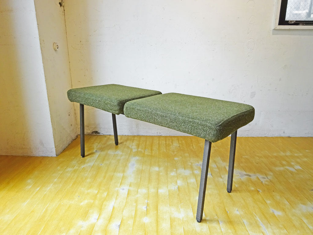 ジャーナルスタンダードファニチャー Journal Standard Furniture リージェント REGENT 二人掛けベンチ アイアン カーキ ブルックリンスタイル ★ 中古品 買い取りしました。