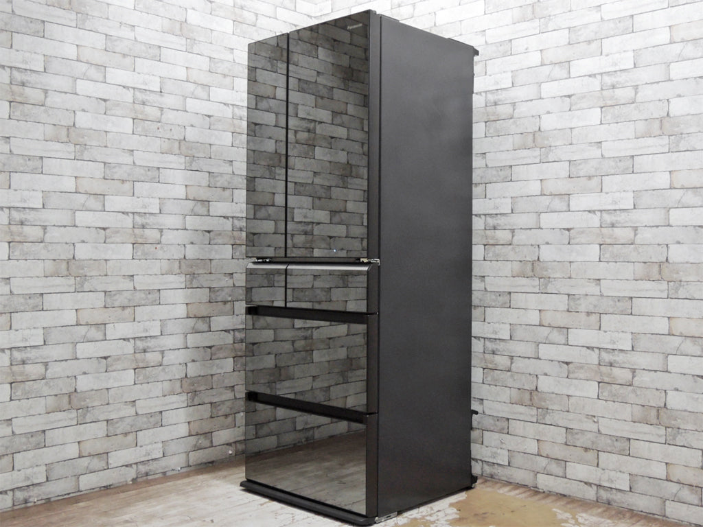 パナソニック Panasonic 6ドア 501L パーシャル搭載冷蔵庫 NR-F502XPV 2017年製 オ二キスミラー色 中古品 買い取りしました。