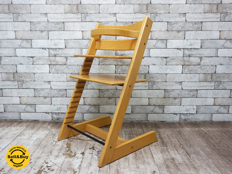ストッケ STOKKE トリップトラップ TRIPP TRAPP チェア 新型 木製ガード付 ナチュラル ノルウェー  中古品 買い取りしました。祖師ヶ谷大蔵店 出張買取もお任せ下さい。