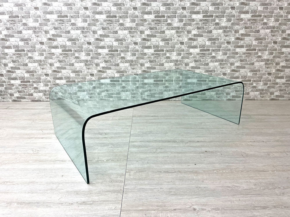 モダンデザイン Modern Design ガラス センターテーブル リビングテーブル ローテーブル W130cm 中古品 買い取りしました。