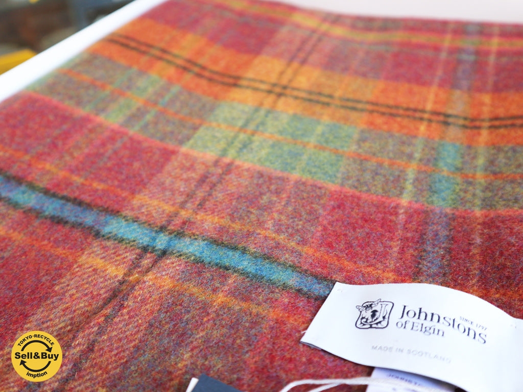 ジョンストンズ johnstons of elgin 大判 ブランケット ウール100％ 未使用品 スコットランド　中古品  買い取りしました。経堂店 出張買取もお任せ下さい。