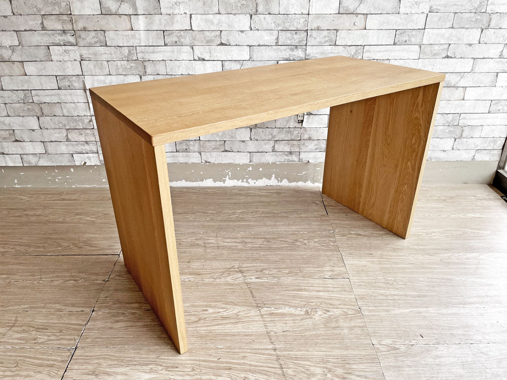 無印良品 MUJI オーク無垢材 コの字デスク W110cm 配線トレー付 ナチュラル シンプルデザイン 廃番 中古品 買い取りしました。