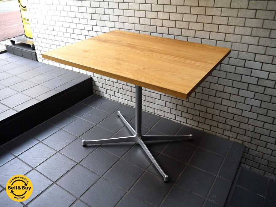 グリニッチ greeniche オーク無垢材天板 スタンダード カフェテーブル Xレッグ ナチュラル 中古品 買い取りしました！ 自由が丘店 出張買取もお任せください。