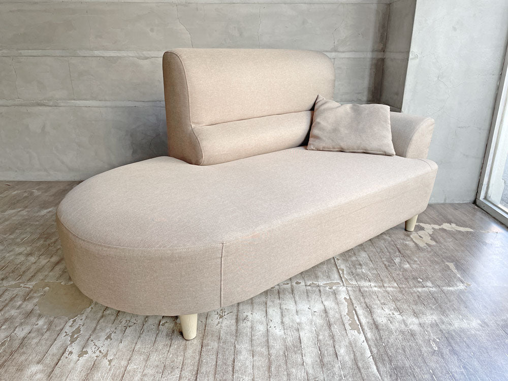 ビーカンパニー B-company キャンディ CANDY 2人掛けソファ ベージュ 片アーム シェーズロング クッション付き 中古品 買い取りしました。