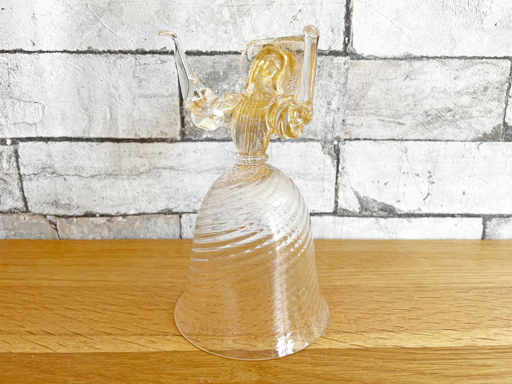 ムラーノ murano ワイングラス アートフィギュア ゴールド Cenedese&Albarelli ヴェネチアングラス イタリア 中古品 買い取りしました。