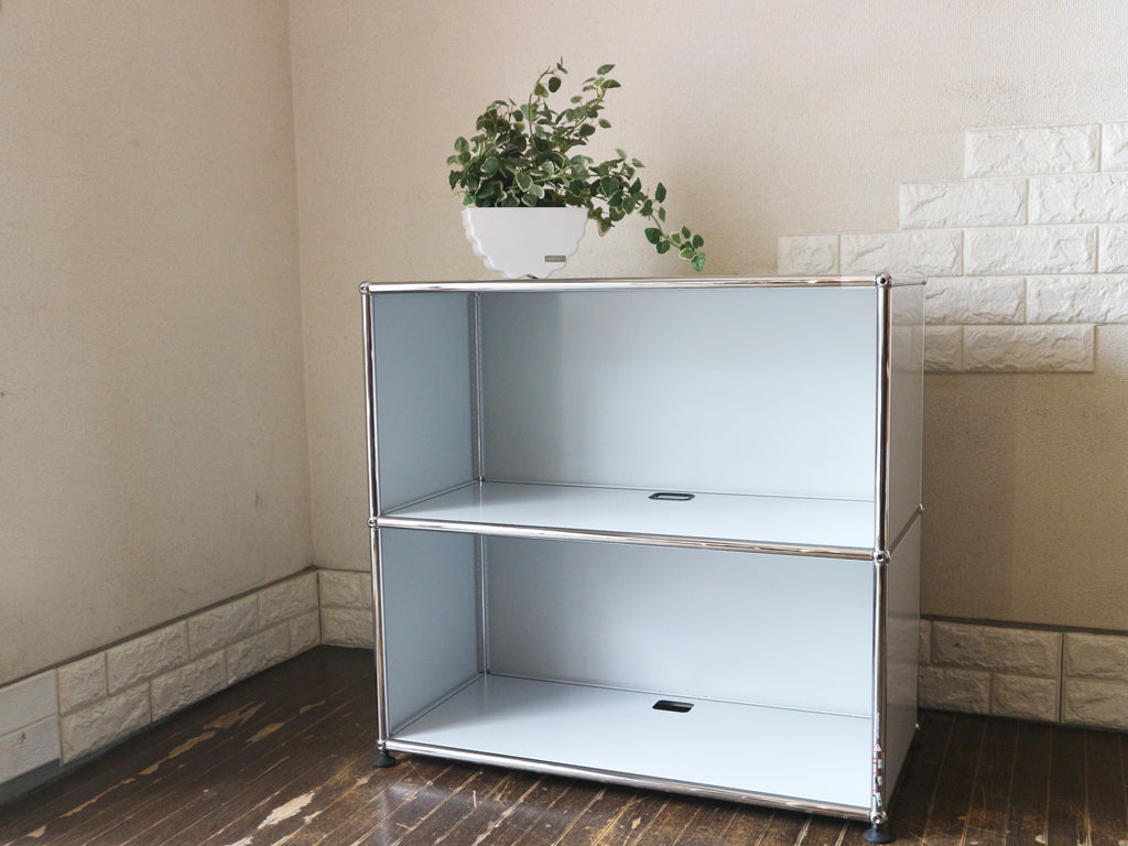 USMモジュラーファニチャー USMハラーシステム オープンシェルフ 1列3段 W77cm 本棚 飾り棚 AVランク コード穴付き モダンデザイン スイス 中古品  買い取りしました。