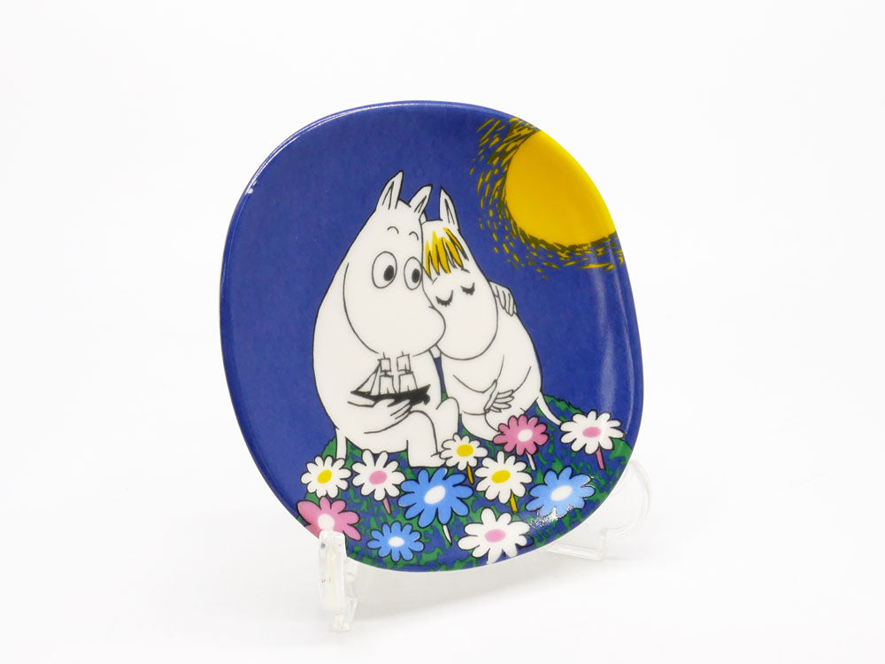アラビア ARABIA ムーミン Moomin 月光 Moonshine プレート 飾り皿 1991-1997 廃番 フィンランド 北欧食器 中古品 買い取りしました。