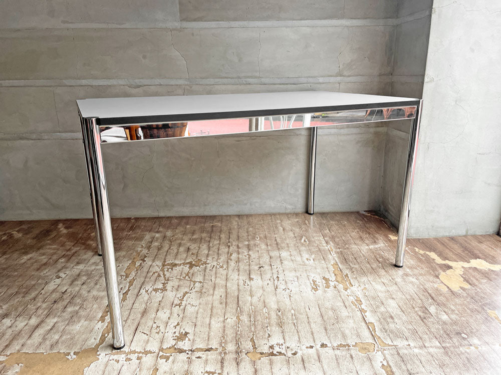 ユーエスエムハラー USMハラー USM Haller モジュラーファニチャー ハラーテーブル W125cm ホワイトラミネート グライズ一部破損 中古品 買い取りしました。