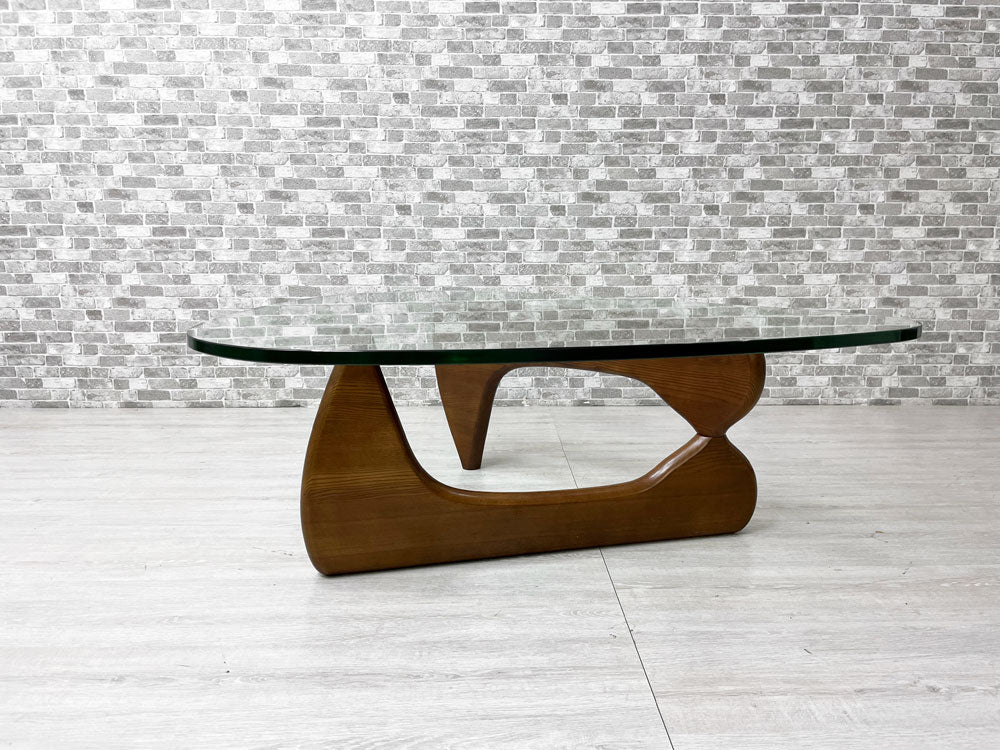 イサムノグチ Isamu Noguchi コーヒーテーブル Coffee Table リプロダクト品 ガラス天板厚20mm デザイナーズ家具 名作 IDC大塚家具取扱  中古品 買い取りしました。