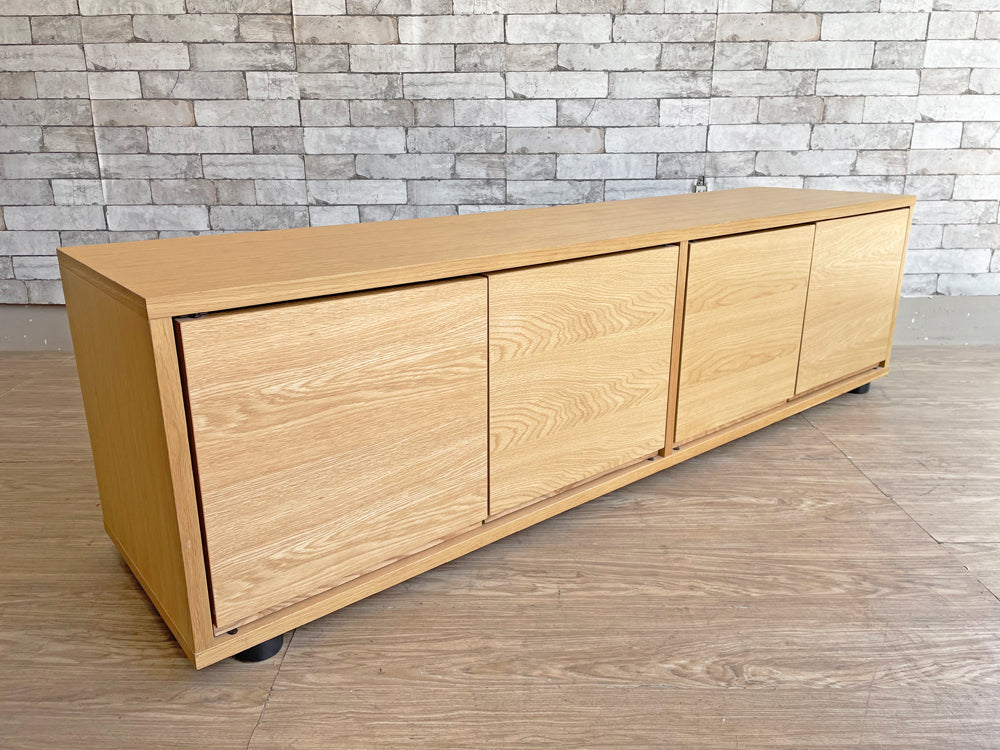 無印良品 MUJI スタッキングキャビネット Bセット AVボード ローボード オーク材 定価28,900円 中古品 買い取りしました。