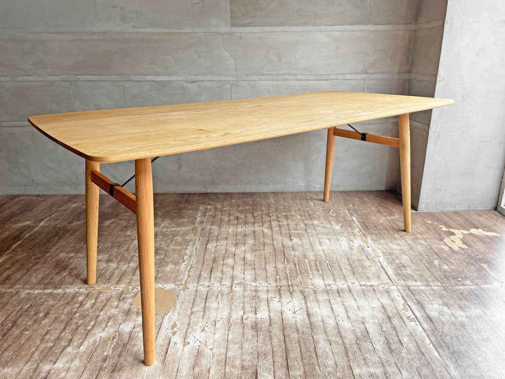 モモナチュラル MOMO Natural ベント VENT OVAL TOP MEDIUM ダイニングテーブル ISO WOOD LEG オーク無垢材￥123,000- 中古品 買い取りしました。